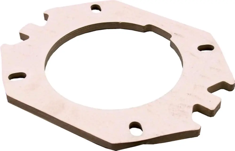 Brennerflanschdichtung aus flexiblem Material, verwendet in Heizsystemen, passend für Cuenod-Gelbbrenner, Teil der Wolf-Produkte zur Heizungsinstallation.